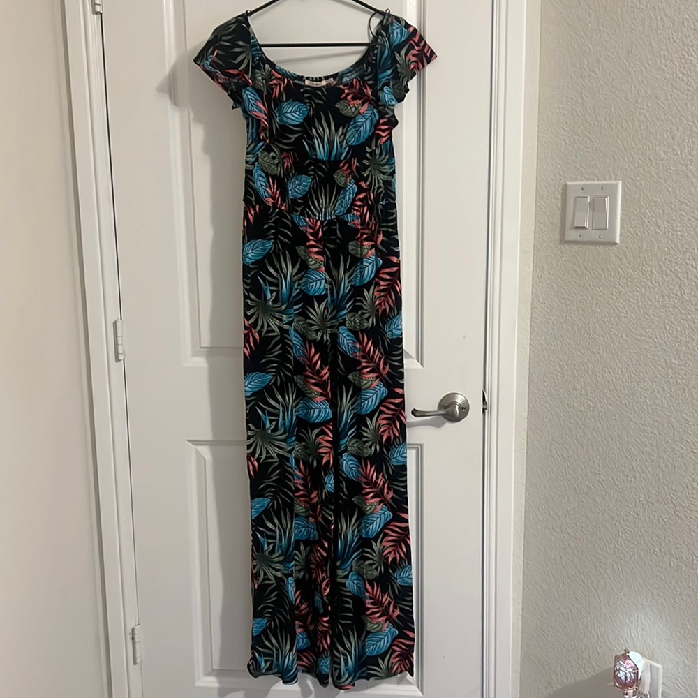 Tropical print Jumpsuit - Medium